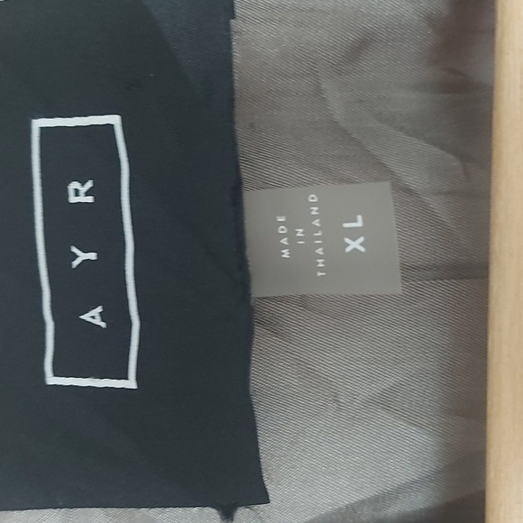 AYR Women’s Linen Blazer XL Taupe One-Button Tailored Lightweight Jacket - Picture 5 of 8